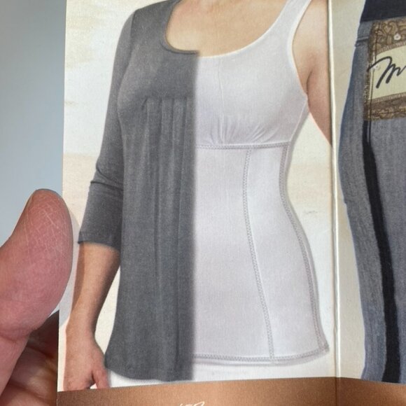 Black XL Miraclebody by Miraclesuit Tunic with smoothing underlayer BNWT - Picture 3 of 16